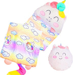 Sleeping Bag for Kids, Preschool Nap Mat, Toddler Sleeping Bag with Pillow for Daycare, Ages 3+, Large Size