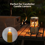 15-Hour Natural Beeswax Candles Compatible with Candle Lanterns - Smokeless Clean Long Lasting Burning for Outdoor, Camping, Emergency, Survival Emergency Preparedness- 10Pack