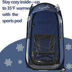 Sports Tent: Flycoop Portable Weather Pop Up Pod 1 Person to Provide Shelter from Wind Rain and Cold Weather Shelter for Outdoor Activities, Sports Events, Camping and Hiking