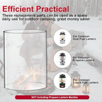 Lantern Glass Replacement for Coleman Lanterns Glass Globe Compatible with Coleman Propane Lantern glass,for Coleman 288 Lantern Globe for Coleman Lantern Globe Replacement for Coleman Lantern Parts