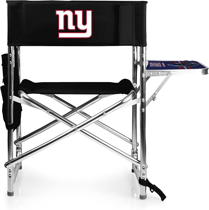 Picnic TIME NFL Unisex-Adult NFL Sports Chair with Side Table, Beach Chair, Camp Chair for Adults