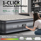 InnoTruth Cal King Air Mattress with Built in Pump, Keep Feet from Dangling, Extra Length Inflatable Blow up Mattress, Luxury Comfort for People(190CM Height), Ideal for Guest & Home, 700lbs