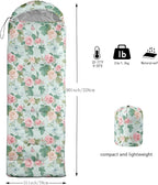 Kids Sleeping Bag for Boys Girls,Rocket Moon Print-Lightweight Warm Portable Outdoor Indoor-Waterproof Cold Weather Resistant Sleeping Bag for Camping Hiking