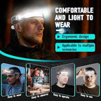 Bud K Rechargeable Headlamp 8 Pack, LED Headlight Flashlight Super Bright with 230° Wide Beam, 5 Modes Waterproof Head Lamp for Outdoor Hiking Running Camping