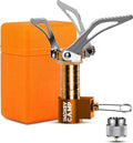 Mini 3000W Camping Stove, Ultralight Backpacking Camp Stove with a Carrying Case and an Additional Adapter, Compatable with Isobutane and Propane Tanks, Portable and Collapsible
