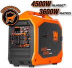 WEN 4500-Watt Inverter Generator, RV-Ready, Quiet, Portable, and Lightweight with Fuel Shut Off and CO Watchdog (56432iX)