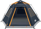 ADSMART Instant Tents for Camping 2/3/4/5 Person Tent Waterproof Easy Setup Sets Up Backpacking Tents with Carry Bag for Outdoor Hiking