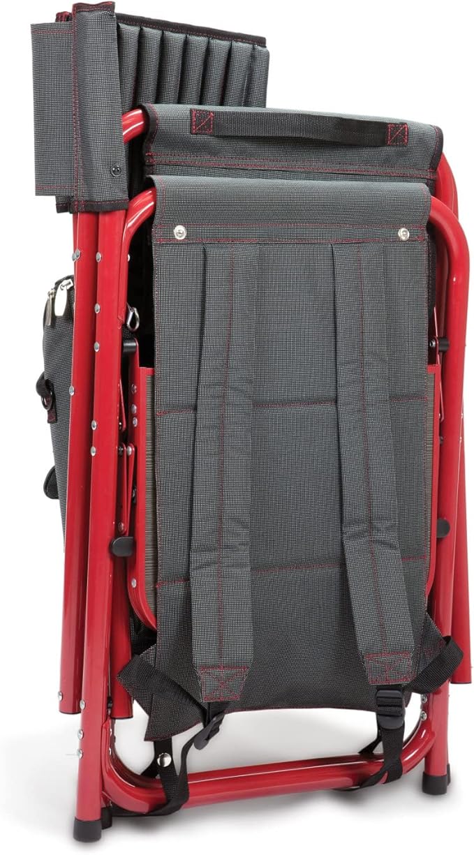 Picnic TIME NFL Unisex-Adult NFL Fusion Camping Chair with Side Table and Soft Cooler, Beach Chair for Adults, Lawn Chair