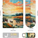 Camping Blanket, Puffy Blankets Lightweight Windproof Resistant for Outdoors,Hiking, Backpacking,Car,Picnic,Stadium