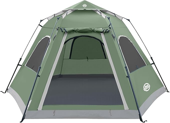 ADSMART Instant Tents for Camping 2/3/4/5 Person Tent Waterproof Easy Setup Sets Up Backpacking Tents with Carry Bag for Outdoor Hiking