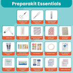 Travel First Aid Kit for Kids - Mini Car, Purse, Backpack, or Diaper Bag 75 Piece Medicine Includes All Essential Medical Supplies TSA-Approved (Teal)