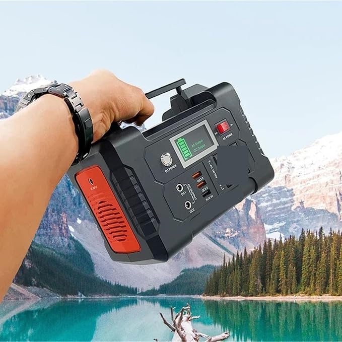Power Station, 200W Portable Power Station, AC Outdoor Emergency Supply, E Bank,for Outdoor Camping Home