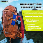 VVAAGG 1000 Paracord Rope 200FT, 4mm Utility Parachute Cord 12 Strand Nylon Rope for Camping, Tent, Clothsline, Outdoor Hiking, Fishing (Blue, 200FT)