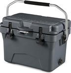 Goplus Hard Cooler, Insulated Ice Chest w/Portable Handles, Cup Holders, Ruler, Bottle Opener, 6 Day Ice Retention for Drink, Beverage, Camping, Fishing, Beach