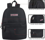 Trail maker Backpack with School Supplies for Kids - 20 Piece Back to School Supplies with 17" Backpack (Black)