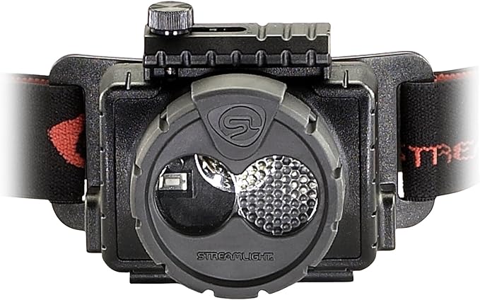 Streamlight 61601 Double Clutch USB 125-Lumen Multi-Fuel LED Headlamp with Elastic Head Strap, Rubber Hard Hat Strap, and USB Cable, Black