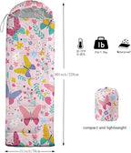 QOOMO Camping Sleeping Bags,3 Season Warm & Cool Weather,Lightweight,Waterproof Sleeping Bags for Adults & Kids Traveling,and Outdoors