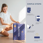 MAXYOYO Grey Triangle Printed Japanese Futon Floor Mattress, Thicken Sleeping Pad Floor Bed Roll Up Camping Guest Mattress Folding Couch Bed, Full Size