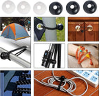 50 Pack Bungee Balls Stopper Replacement End Lock Stops for Ball Bungee Cords Heavy Duty Bungie Cord Balls Canopy Tarp Tie Down Bungee Balls Camping Tents Shock Cord Rope Elastic Stretch String