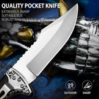 VALHALLA MAGE Pocket Folding Knife, Sharp Blade Pocket Knife with Back Lock, Cool EDC Pocket Knife For Men Collector Outdoor Camping Hiking