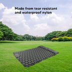 Camping Sleeping Pad Gray Waterproof Nylon Ergonomic Support Foot Press 60S Inflating Sleeping Mat for Outdoor Camping