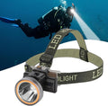 Rechargeable Diving Headlamp, IPX8 Waterproof Underwater Flashlight, 4 Modes with Battery Level Indicator,10H Runtime Scuba Dive Light with Battery & USB Charger Cable (Mode 301 White Light)