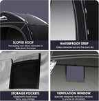 Bike Storage Tent,98*59*79 In,Outdoor Portable Storage Tent,Made of 210D Oxford Cloth PU4000mm Waterproof Fabric, Storage Shed for 2-4-6 bike,Motorcycles,Garden Tools,Lawn Mower,Various Tools