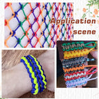 82 Yards/75M 15 Colors Parachute Rope 4mm Paracord Combo Pack Utility 7 Strand Core Nylon Outdoor Survival para Cord with Spool for Camping Fishing Tents Belts Bracelets Dog Collar Leashes