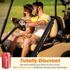 Golf Cooler Bag Golf Cooler Sleeve - Holds 6 Beer Cans or 2 Wine Bottles Cold Golf Accessories Gifts for Men Dad Husband, Insulated Beer Cooler for Golfing, Beach Days, Picnic