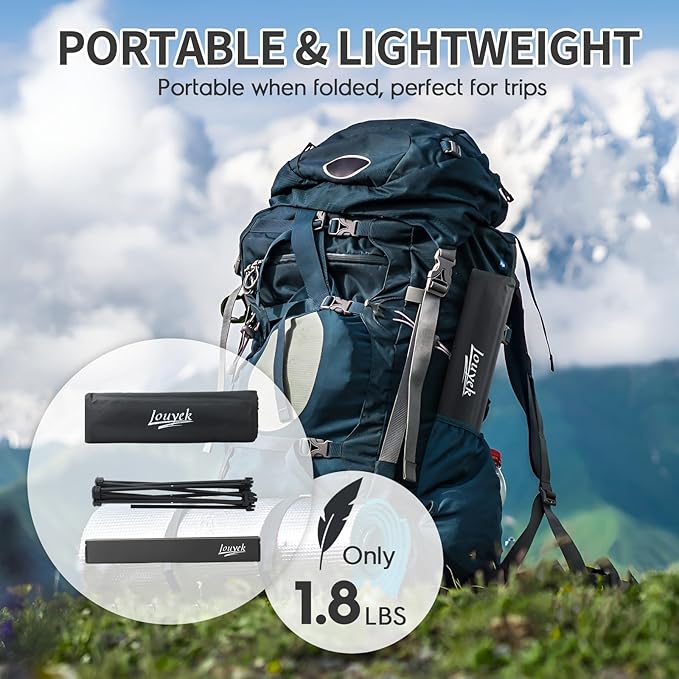 Small Camping Table, Ultralight Aluminum Folding Table with Carrying Bag, Portable & Lightweight Camping Side Table for Outdoor Camping, Picnic, Beach and Fishing, Black