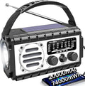 Emergency Radio, 20000mAh/74000mWh Weather Radio, Solar Hand Crank Radio with AM/FM/NOAA/SW Weather,Flashlight & Reading Lamp, SOS Alarm, Phone Charger for Indoor Outdoor Emergency