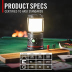 Coast EAL35R 1000 Lumen Voice-Controlled LED Emergency & Camping Area Lantern with Warm, Cool White, Day, Red & Red Flashing Mode, Power Bank Functionality - Ocean
