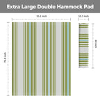 SUNCREAT Outdoor Portable Hammock Pad, 2 Person Polyester Hammock Pad, Green