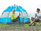 Tent Outdoor 3-4 Persons Automatic Camping Tent Hiking Tent Double Layer Beach Sunshade Canopy Family Camping Tent