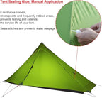 3FULGEAR Lanshan 1 Pro Upgraded Ultralight 1-Person Camping Tent – 3/4 Season, 20D Double-Sided Silicone Nylon, Waterproof, Lightweight for Hiking, Trekking, Climbing