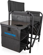 Picnic TIME NFL Unisex-Adult NFL Fusion Camping Chair with Side Table and Soft Cooler, Beach Chair for Adults, Lawn Chair