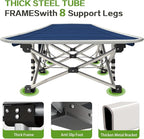 Camping Cots with Comfortable Pad Sleeping Bed for Camping Folding Cot with Mattress Heavy Duty Sleeping Cot with Carry Bag Guest Cots for Adults Easy to Set Up Office Home Outdoor Indoor Vacation