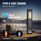RECHOO Rechargeable Flashlights High Lumens 2Pack, Magnetic EDC Flashlight with Clip, 8 Modes Powerful Pocket LED Flashlight, Waterproof Portable Flat Flashlights for Home Camping Emergency