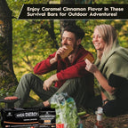 PEAK4RATION High Energy Bar | Compact Compressed Food Bar - Caramel Cinnamon 6864kcal | Long Shelf-Life Emergency Food Ration - 6 Day Package 1.5kg (6x250g Box) | Survival Preparedness Food Bar for Outdoor Camping, Crisis, Earthquake, Wildfire, Home Pr...