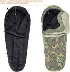 MT Military Patrol/Intermediate Sleeping Bag, Part of 4 Piece Army Modular Sleep System for All Season Olive Drab/Black