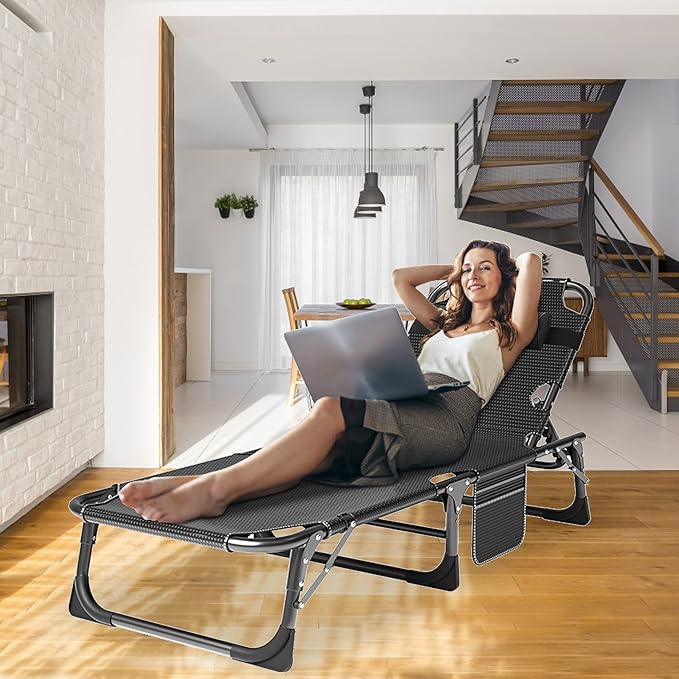 ABORON Heavy-Duty Folding Guest Bed for Adults, 500lb Capacity, Portable Extra Cot with 1226D Double Layer, Ideal for Indoor Guest Stays & Temporary Home Use