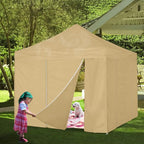 COOSHADE Instant SunWall 10x10 SideWall for Pop Up Canopy Tent, 1 Pack Door Wall Only, Beige