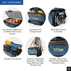 Titan by Arctic Zone Deep Freeze Cooler - Zipperless Hardbody Cooler - Deep Freeze Insulation, HardBody Liner, and SmartShelf