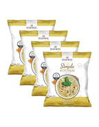Simple Kitchen Chicken with Wild & White Rice Soup Mix - 17 Servings for Meal Prep, Gluten Free, Dehydrated & Freeze Dried Survival Food, Camping Meals, Backpacking & Hiking, Survival Kit, Pack of 4