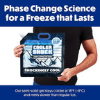 Cooler Shock Reusable Ice Packs for Cooler - Long Lasting Cold Freezer Packs for Coolers and Lunch Boxes - Cooler Ice Packs for Camping Gear, Fishing, Road Trips, Beach Must Haves