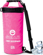 Enthusiast Gear Insulated Dry Bag Floating Cooler – 10L / 15L / 25L Roll Top, Leak Proof, Waterproof, Collapsible, with Padded Shoulder Strap - Perfect for Kayaking Fishing Beach