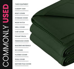 PROTARP Extreme Heavy Duty 20 OZ Water Resistant Canvas Tarp, UV Resistant Tarpaulin Cover with Rustproof Brass Grommets, Multipurpose for Canopy, Roof, Camping, Woodpile (Olive 8'X20')