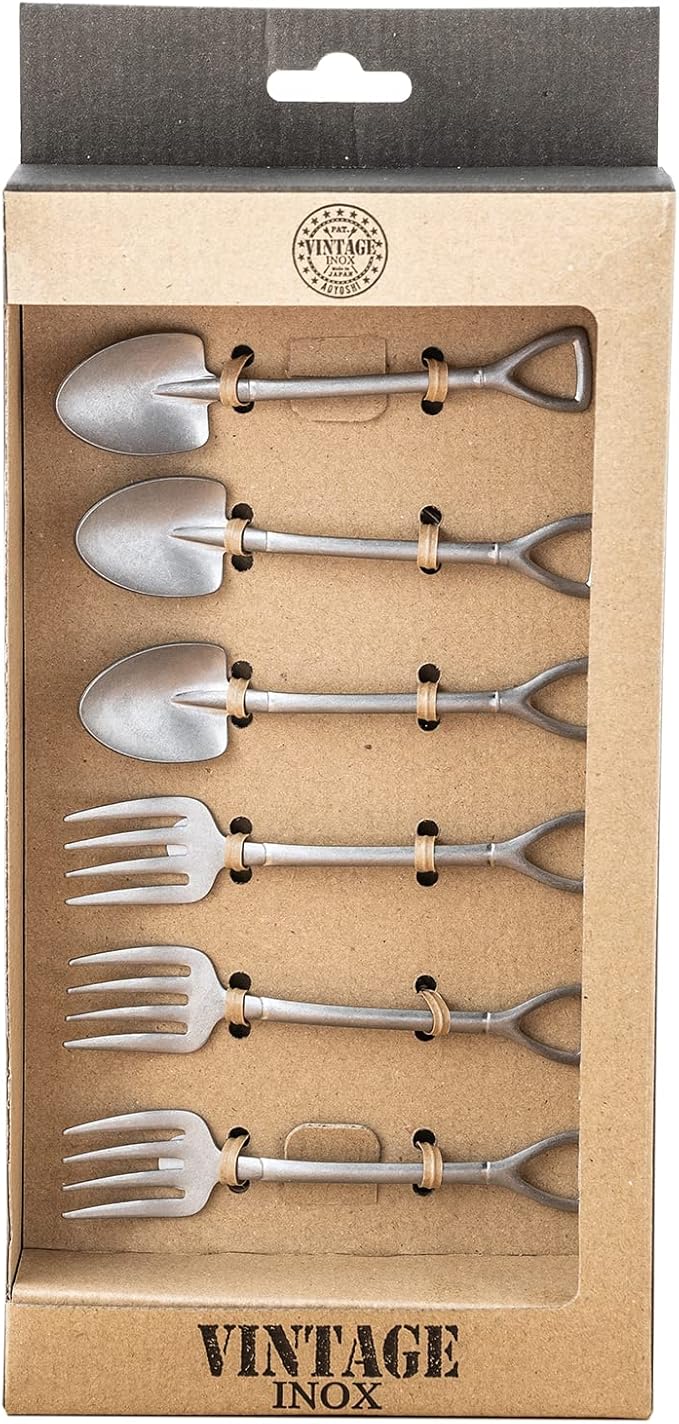 Vintage Camping Tableware Set, A-3, Made in Japan, Outdoor Camping, Glamping, Velvelling, Aging Treatment, Shatterproof, Dishwasher Safe