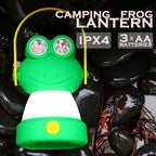 Outdoor Equipment LED Camping Lantern & Headlamp Set for Kids, FANT.LUX Battery Powered Night Light for Emergency, Hurricane, Lightweight Tent Lamp for Children (Frog Set)