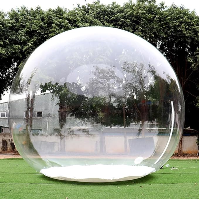Inflatable Bubble Camping Tent, Outdoor Rainproof Transparent Dome House for Family Backyard Stargazing (Size: 4m/13ft)